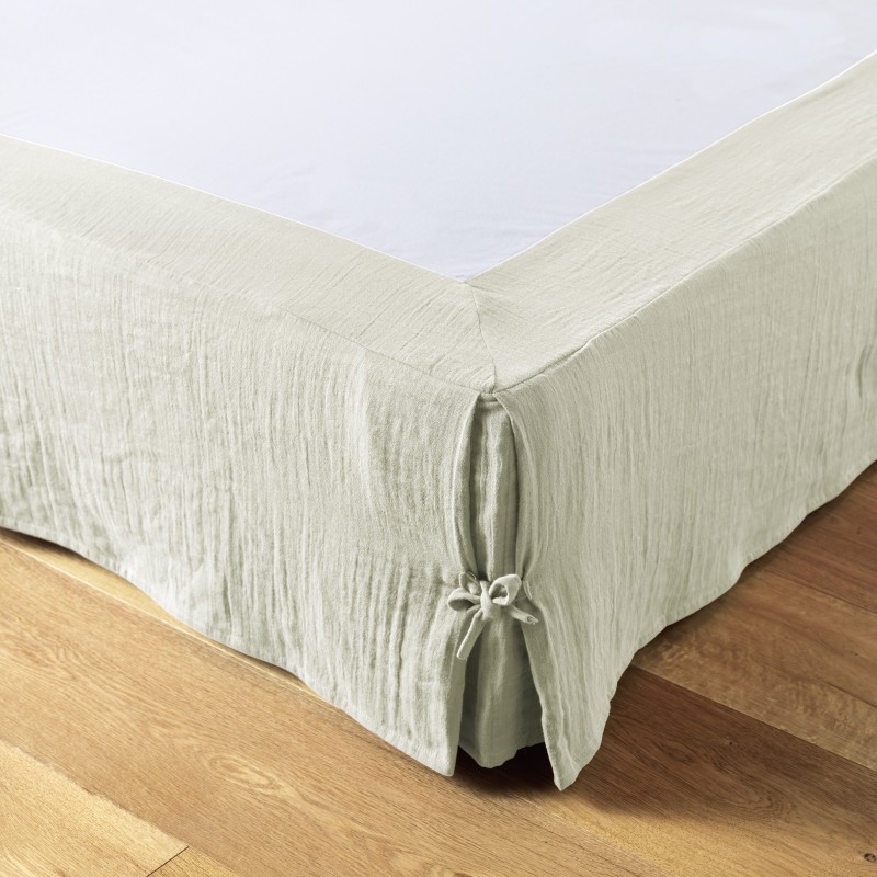 Cache sommier en gaze de coton Gaia