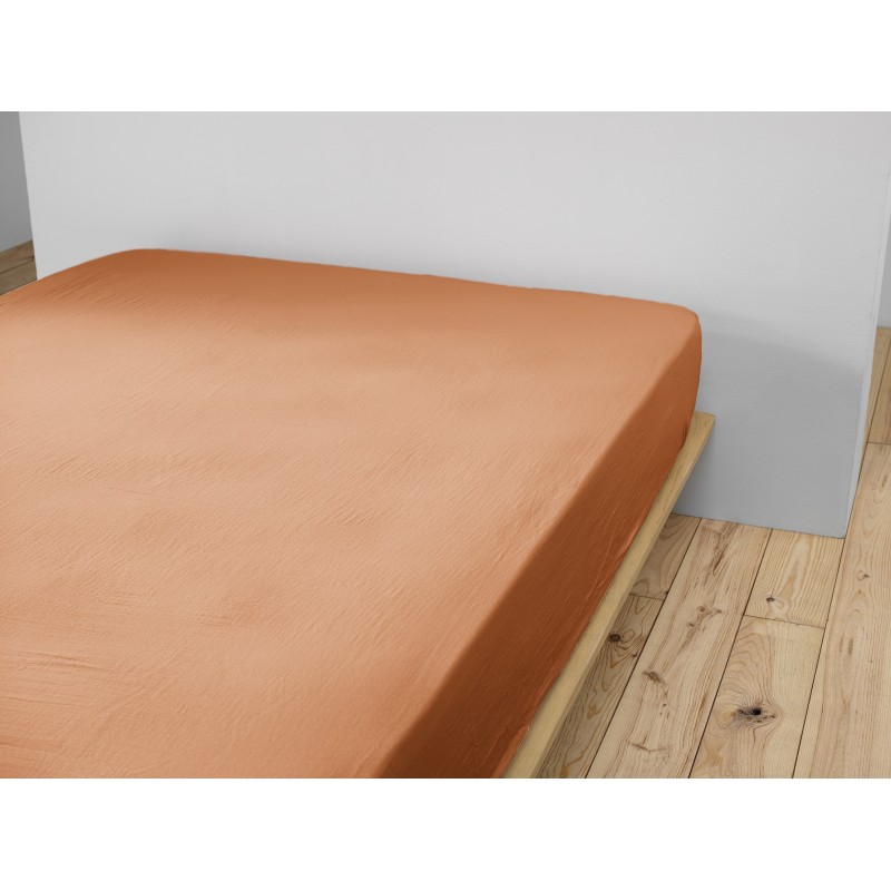 Drap housse en gaze de coton Gaia