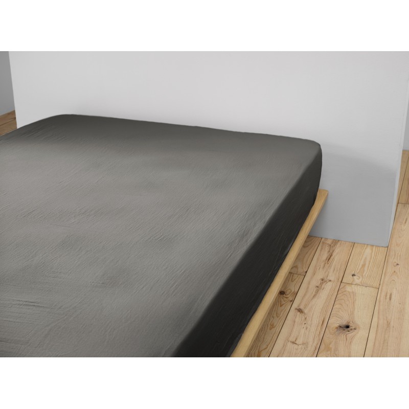 Drap housse en gaze de coton Gaia