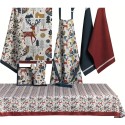 Lot de 2 torchons Animaux d hiver