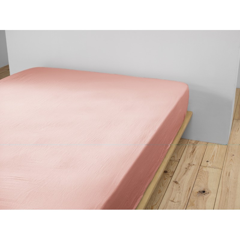 Drap housse en gaze de coton Gaia