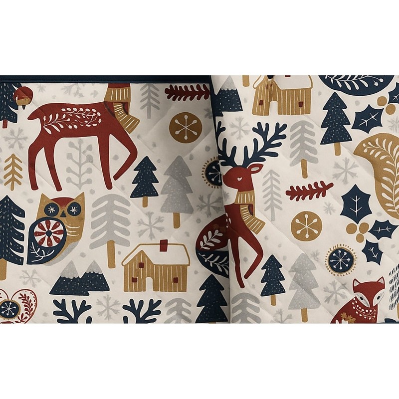 Gant et manique de cuisine 20 x 20 cm Animaux d'hiver
