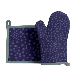 Gant et manique de cuisine 20 x 20 cm Pois Chic