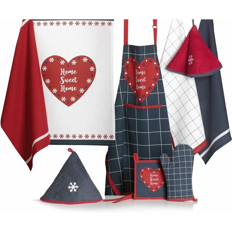 Gant et manique de cuisine 20 x 20 cm Sweet Home