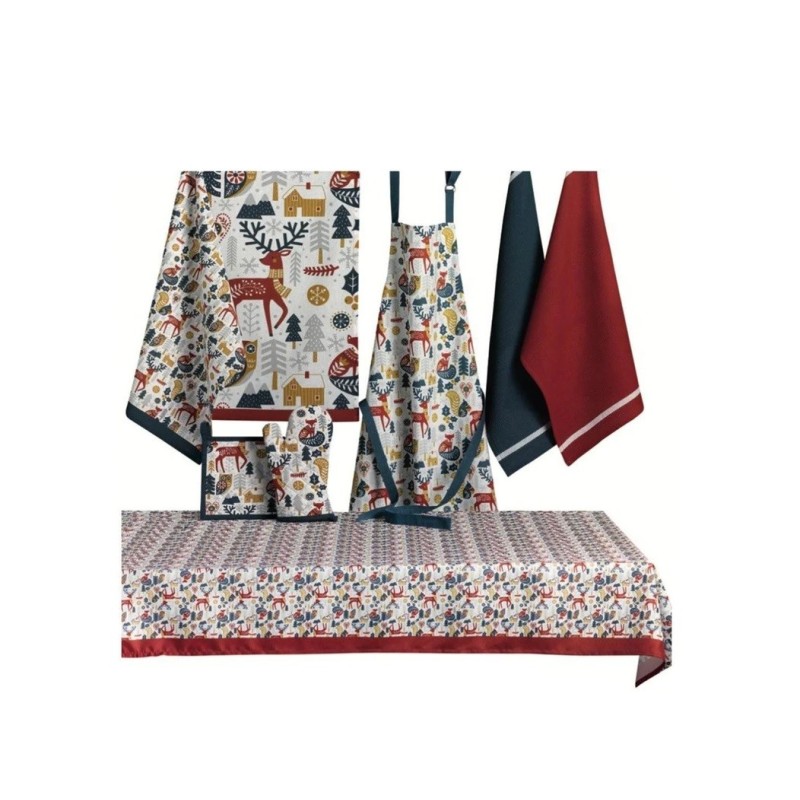 Tablier en coton 85 cm Animaux d hiver