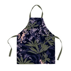 Tablier en coton 85 cm Fleuri