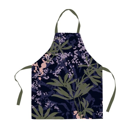 Tablier en coton 85 cm Fleuri