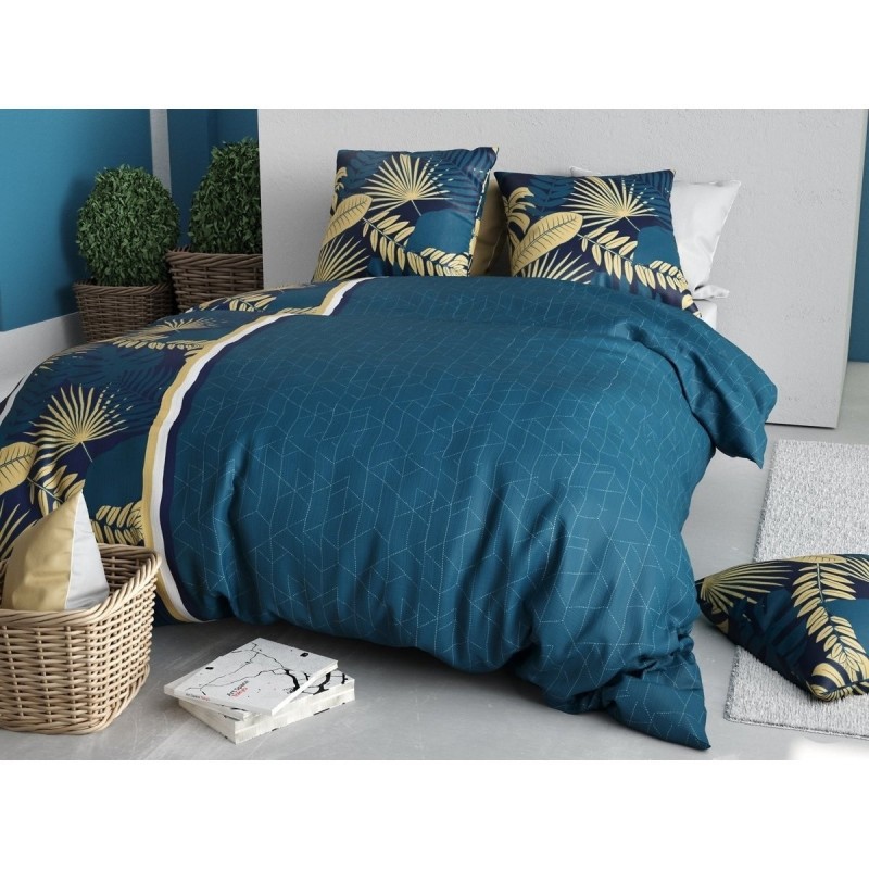 Housse couette + taie Feuillage tropea