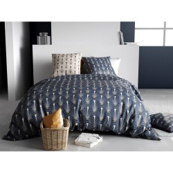 Housse couette + taie Plumes de paon