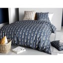 Housse couette + taie Plumes de paon
