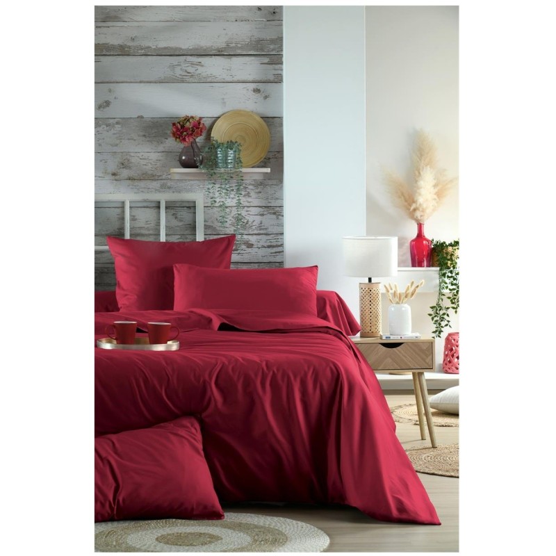 1 Taie de traversin percale de coton uni Elysee