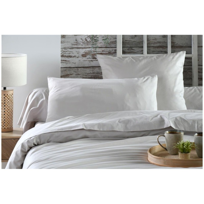 1 Taie de traversin percale de coton uni Elysee