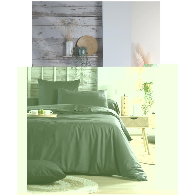 1 Taie de traversin percale de coton uni Elysee
