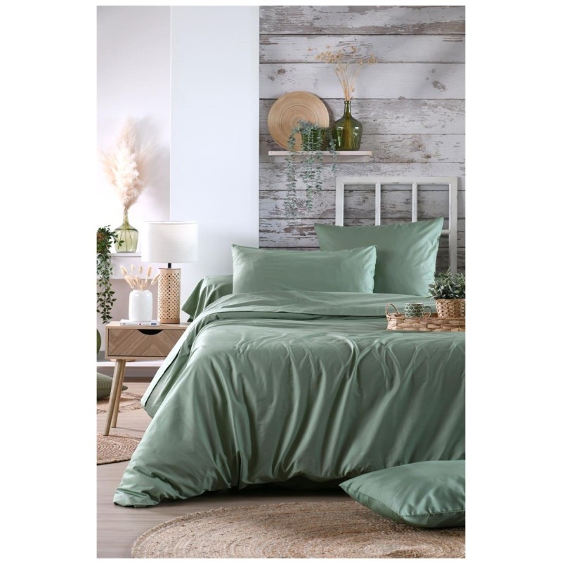 1 Taie d'oreiller percale de coton uni Elysee