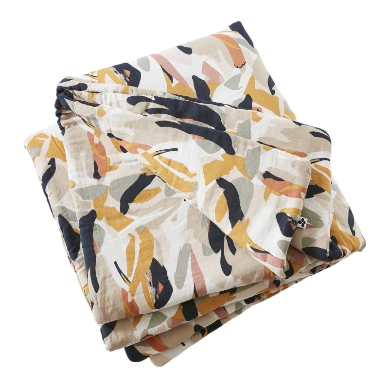 Bout de lit 90 x 200 cm en gaze de coton JULIA