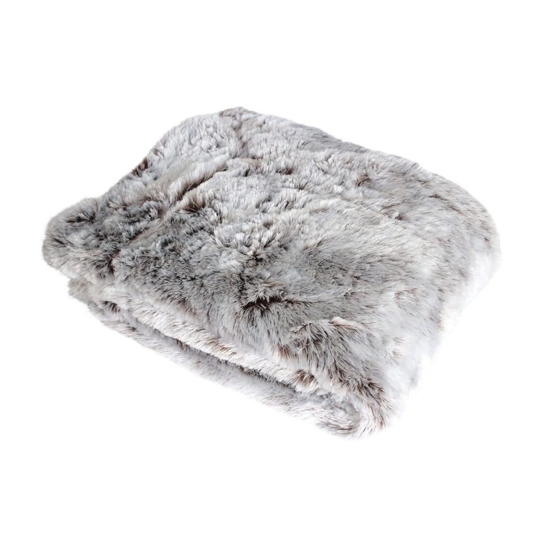 Plaid doux effet peluche doublé polaire Évasion – Cocooning et chaleur