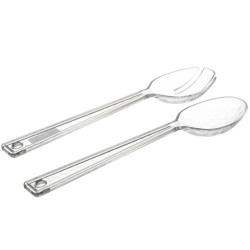 Lot de 2 couverts à salade Harmony – 29 cm – Élégants et résistants