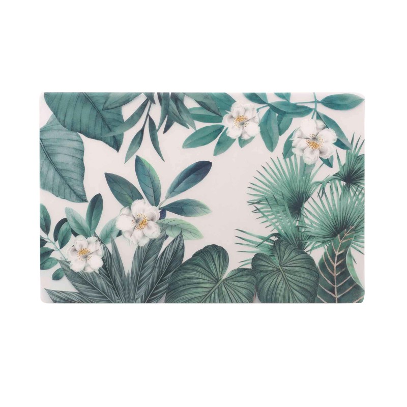 Set de table transparent Fleur Tanisse – 28 x 44 cm – Feuillage tropical chic