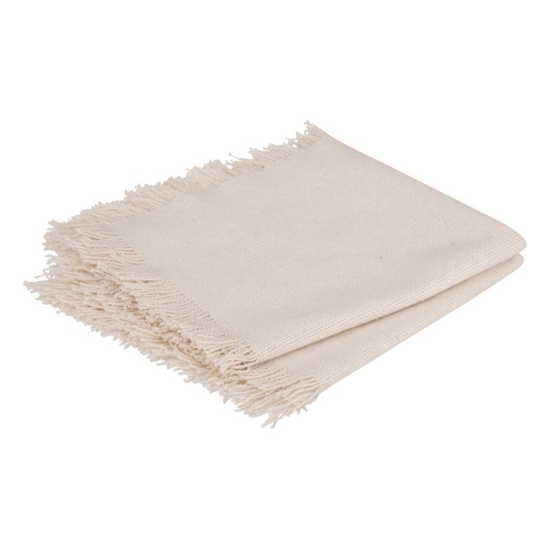 Lot de 2 serviettes de table à franges en coton – Collection Mahas